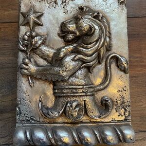 Sid Dickens SZ-08 Leo Memory Block – Retired Zodiac Tile – Silver Gold Finish